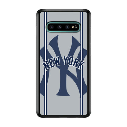 New York Yankees Wide Layer Samsung Galaxy S10 Plus Case-Oxvistore