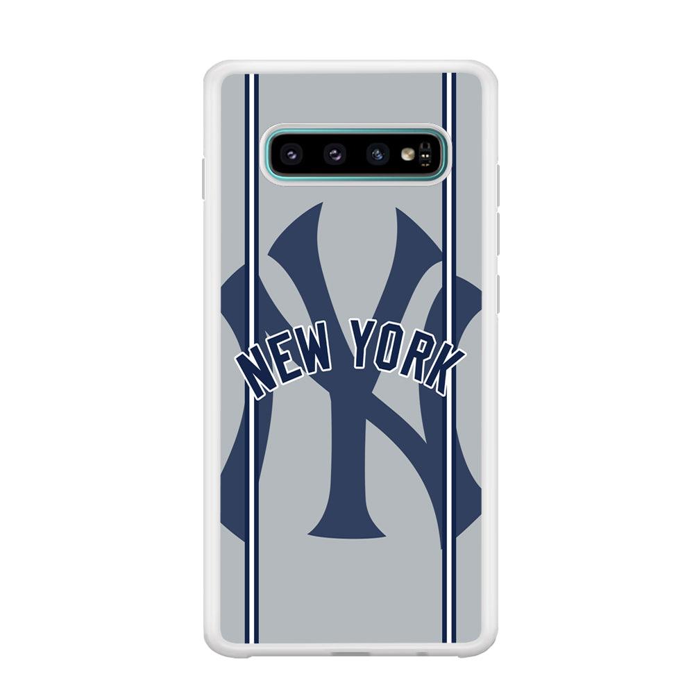 New York Yankees Wide Layer Samsung Galaxy S10 Plus Case-Oxvistore