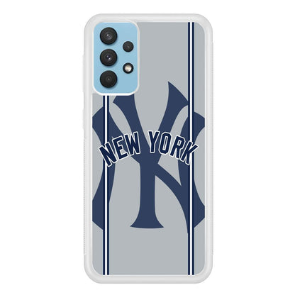 New York Yankees Wide Layer Samsung Galaxy A32 Case-Oxvistore