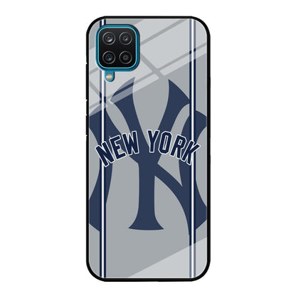 New York Yankees Wide Layer Samsung Galaxy A12 Case-Oxvistore