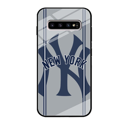 New York Yankees Wide Layer Samsung Galaxy S10 Plus Case-Oxvistore