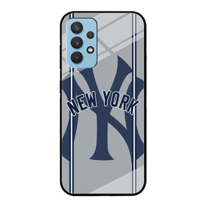 New York Yankees Wide Layer Samsung Galaxy A32 Case-Oxvistore