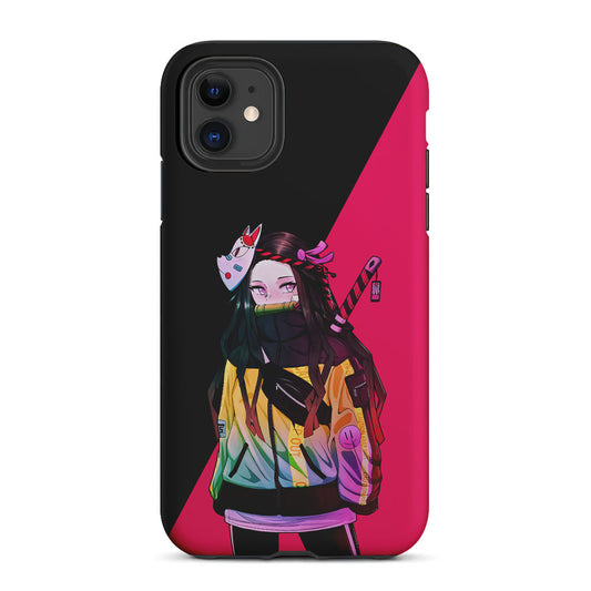 Nezuko Hypebeast Demon Slayer 2 in 1 Tough Phone Case