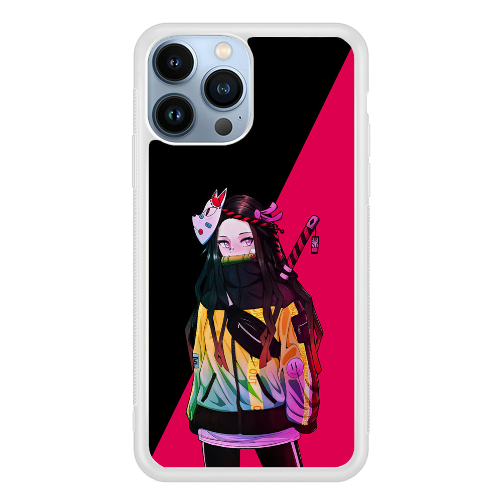 Nezuko Hypebeast Demon Slayer 2D Rubber Phone Case