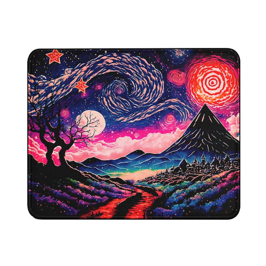 Night Scenery Colorful Sky Mountain Mouse Pads-18x21 CM-Oxvistore