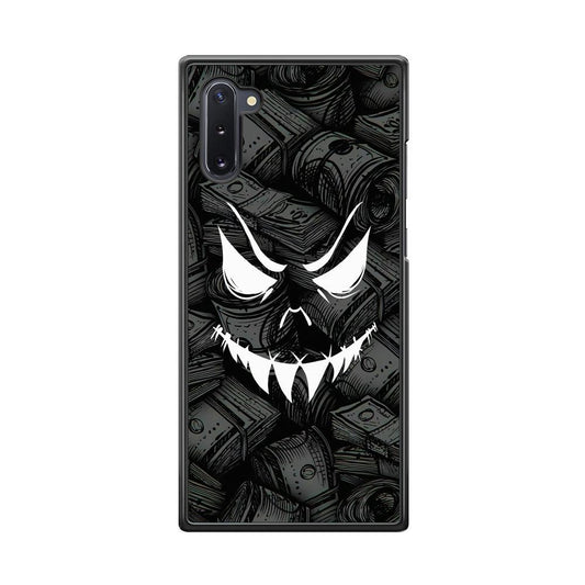 Nightmare from Your Money Samsung Galaxy Note 10 Case-Rubber White (2D Case)-Oxvistore