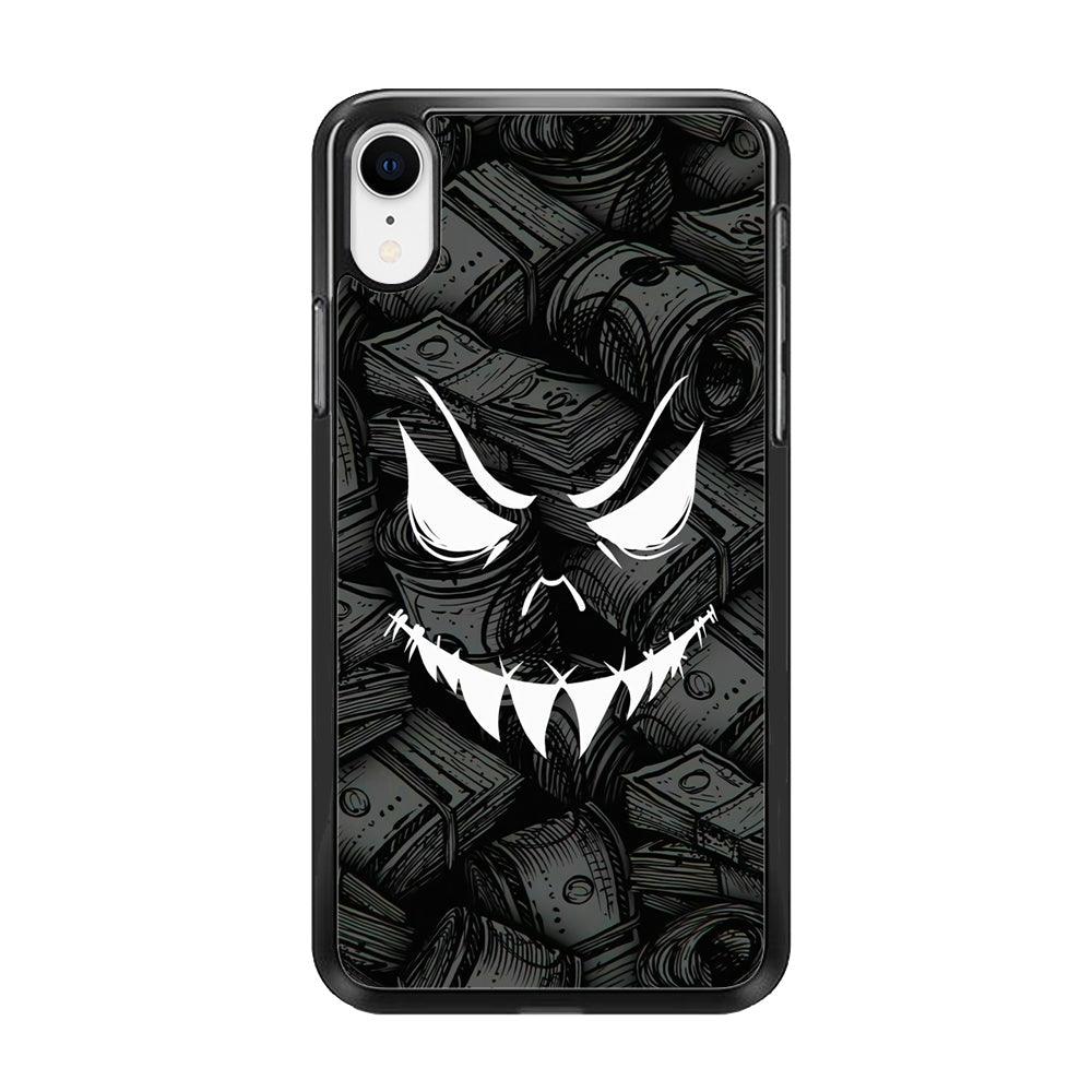Nightmare from Your Money iPhone XR Case-Rubber Black (2D Case)-Oxvistore