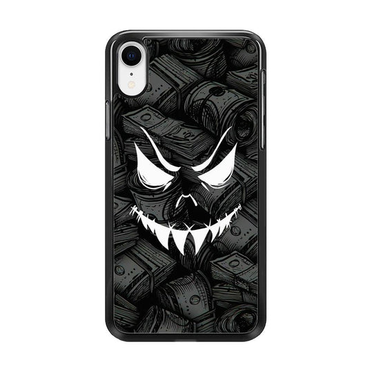 Nightmare from Your Money iPhone XR Case-Rubber Black (2D Case)-Oxvistore
