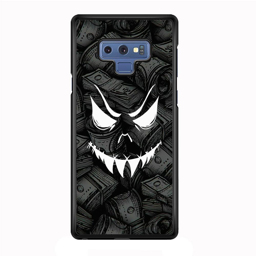 Nightmare from Your Money Samsung Galaxy Note 9 Case-Rubber Black (2D Case)-Oxvistore