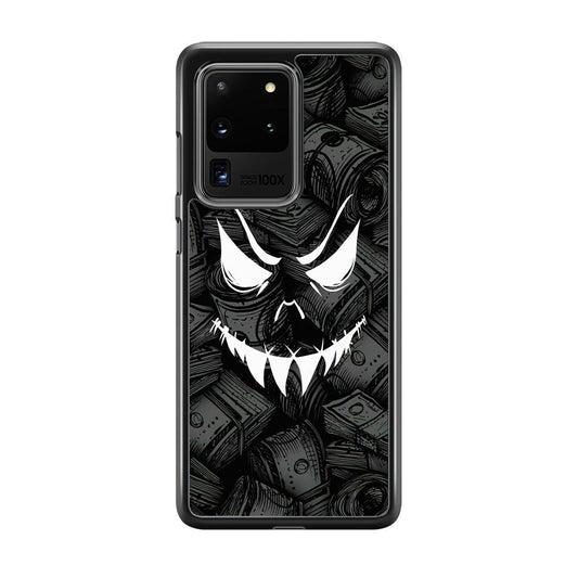 Nightmare from Your Money Samsung Galaxy S20 Ultra Case-Rubber White (2D Case)-Oxvistore