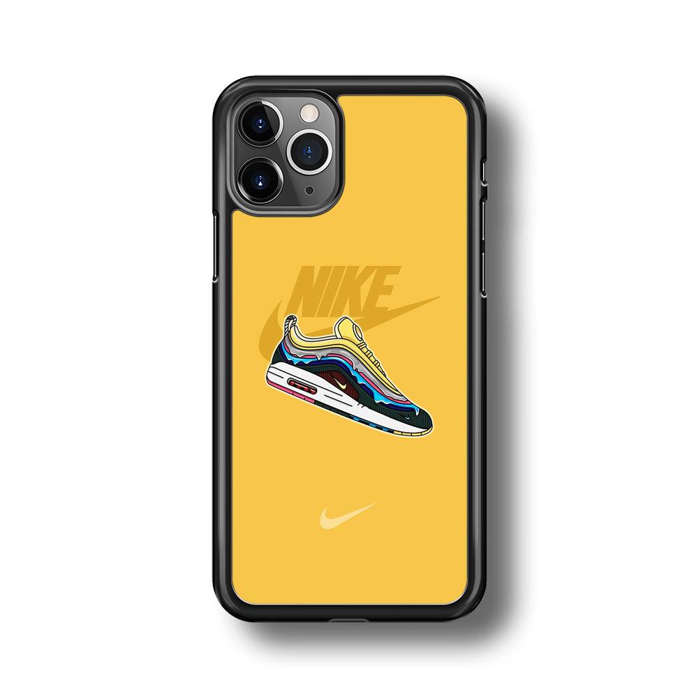 Nike Air Max Spirit Painting iPhone 11 Pro Max Case-Rubber Black (2D Case)-Oxvistore
