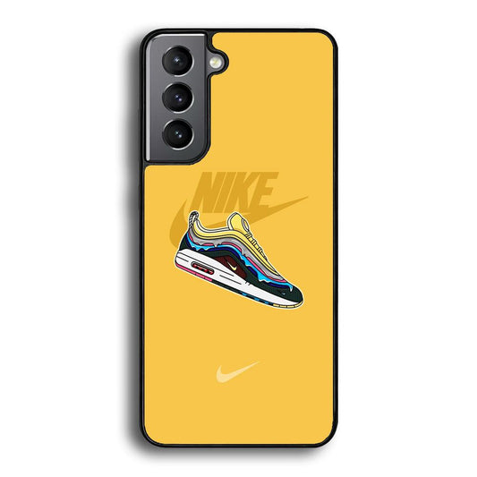 Nike Air Max Spirit Painting Samsung Galaxy S22 Case-Rubber Black (2D Case)-Oxvistore
