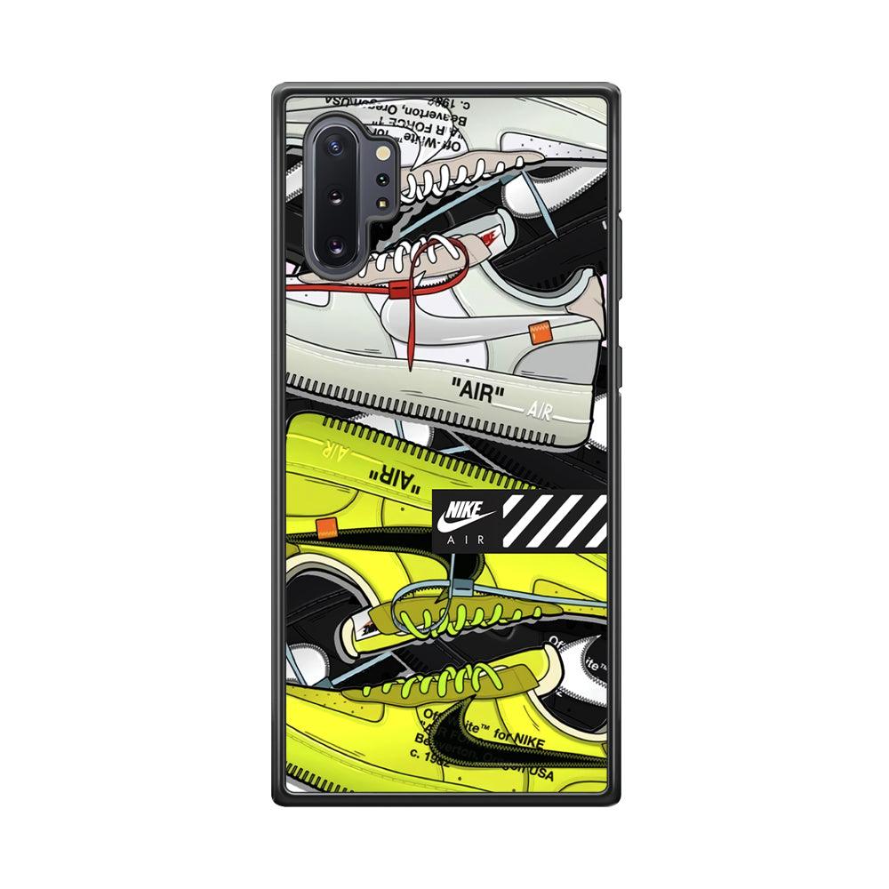 Nike Air Shoelaces Samsung Galaxy Note 10 Plus Case-Oxvistore