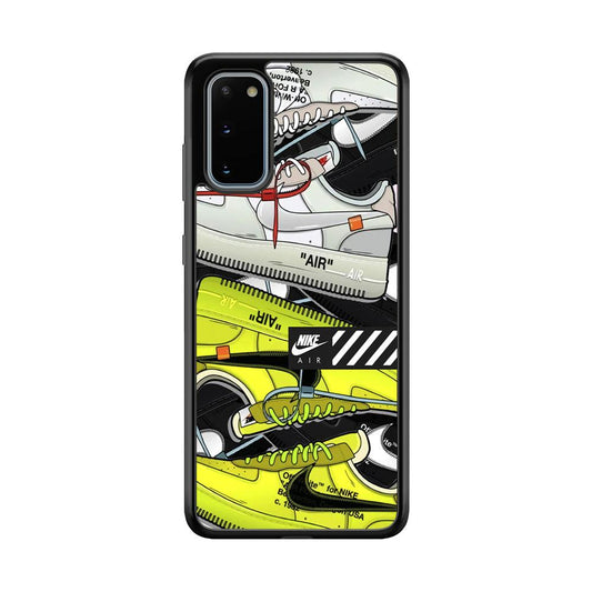 Nike Air Shoelaces Samsung Galaxy S20 Case-Oxvistore