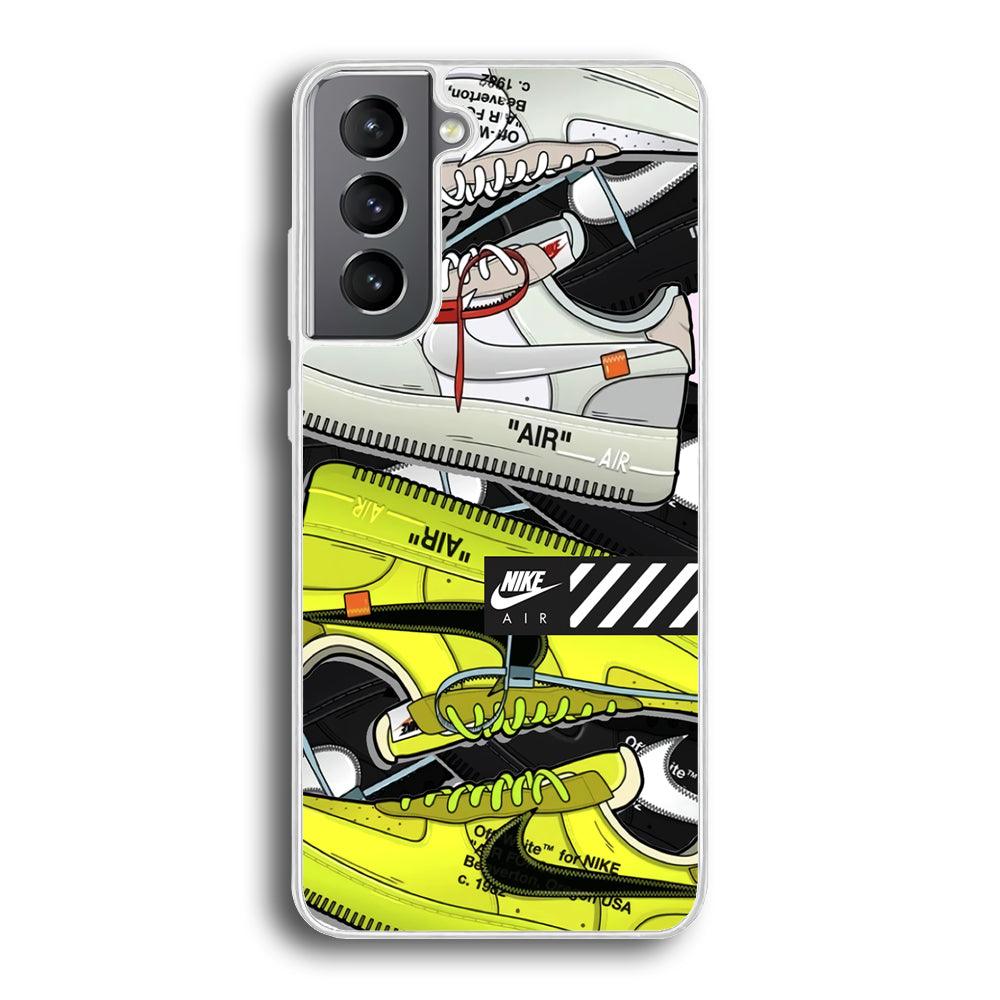 Nike Air Shoelaces Samsung Galaxy S21 Plus Case-Oxvistore