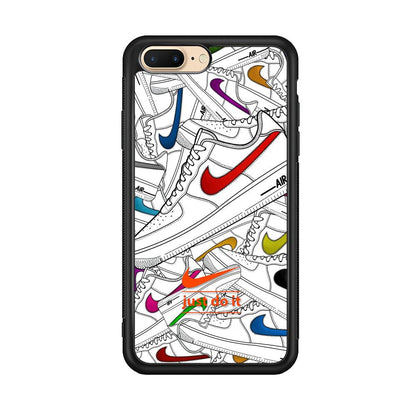 Nike Air White Shoes Pile iPhone 8 Plus Case-Oxvistore