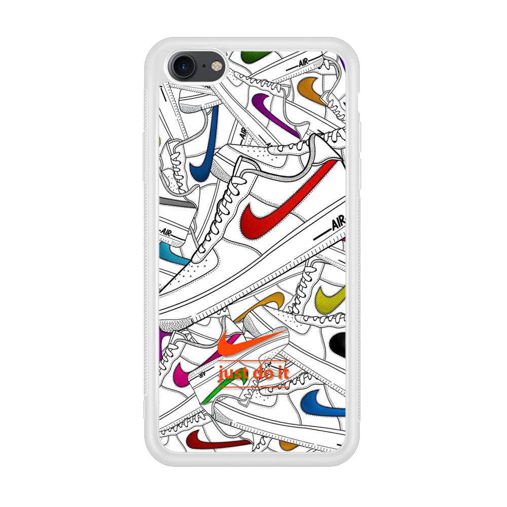 Nike Air White Shoes Pile iPhone 8 Case-Oxvistore