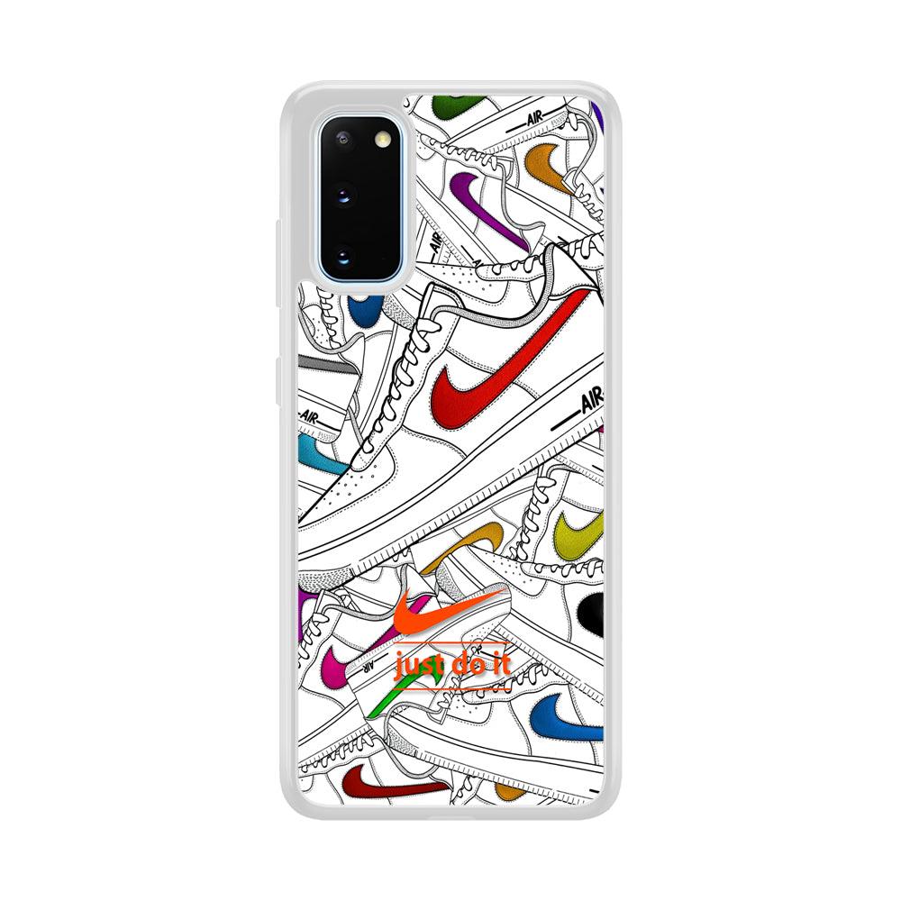 Nike Air White Shoes Pile Samsung Galaxy S20 Case-Oxvistore