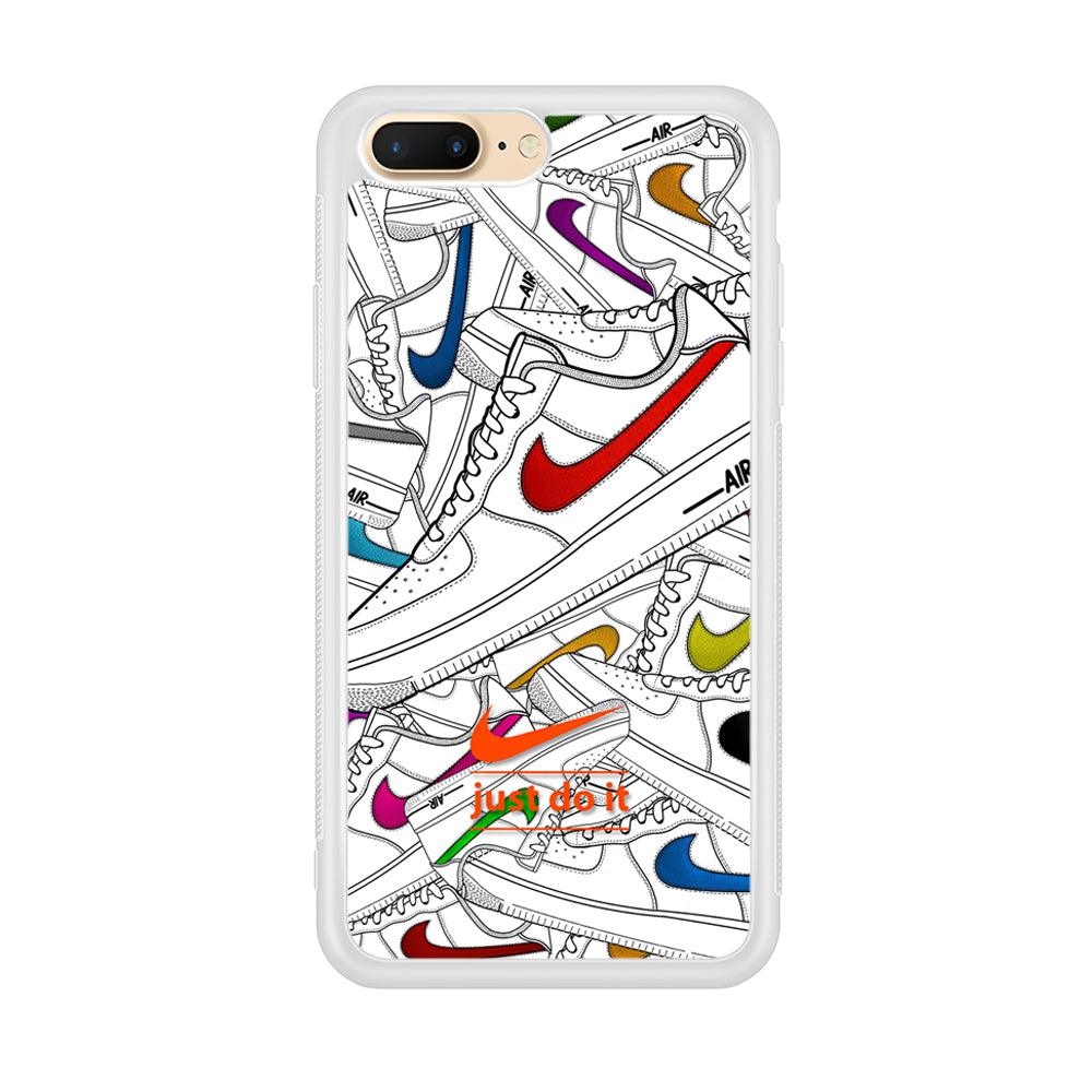 Nike Air White Shoes Pile iPhone 8 Plus Case-Oxvistore