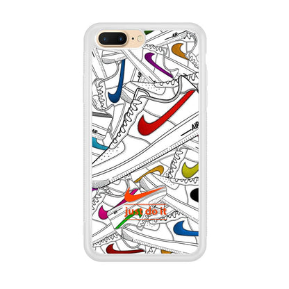 Nike Air White Shoes Pile iPhone 8 Plus Case-Oxvistore