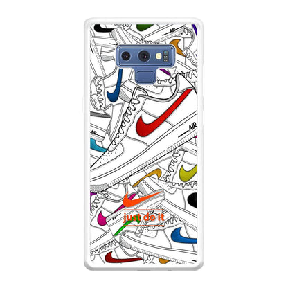 Nike Air White Shoes Pile Samsung Galaxy Note 9 Case-Oxvistore