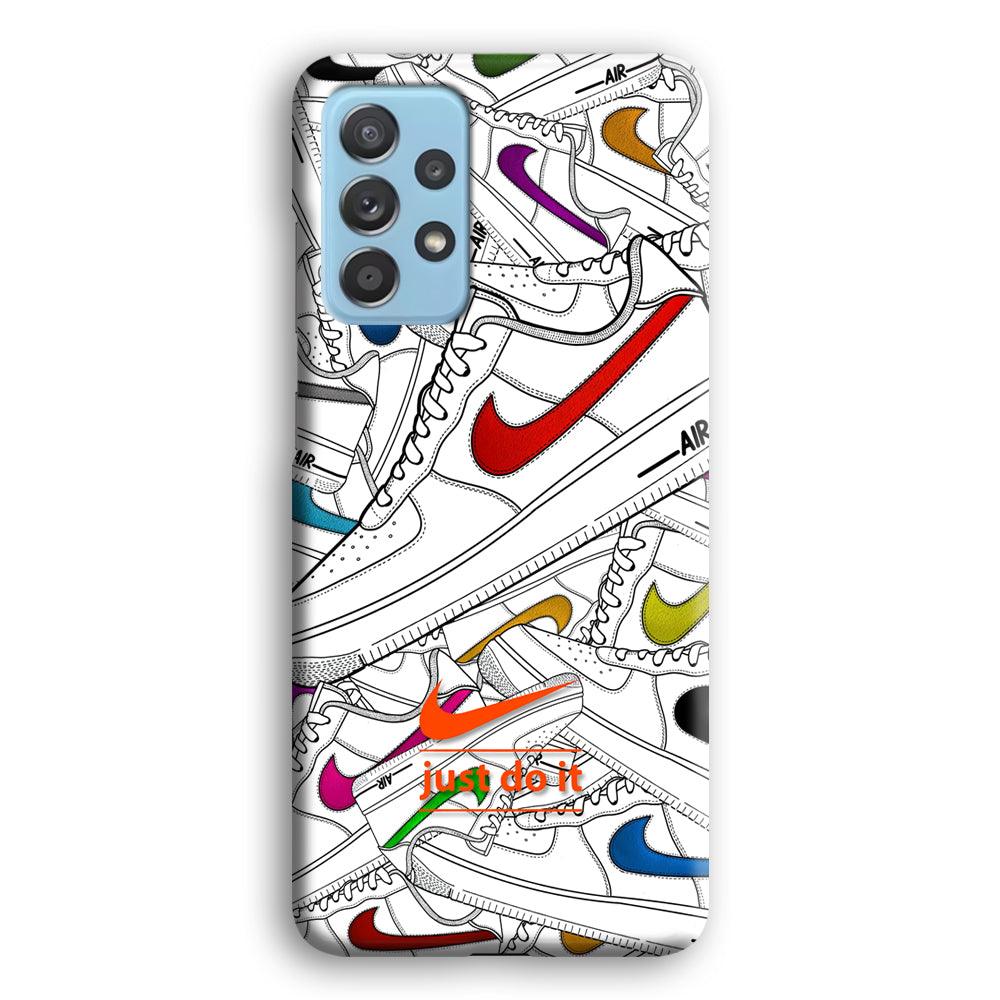 Nike Air White Shoes Pile Samsung Galaxy A52 Case-Oxvistore