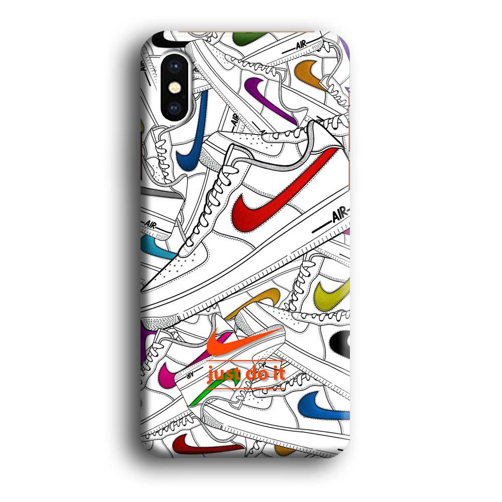 Nike Air White Shoes Pile iPhone X Case-Oxvistore