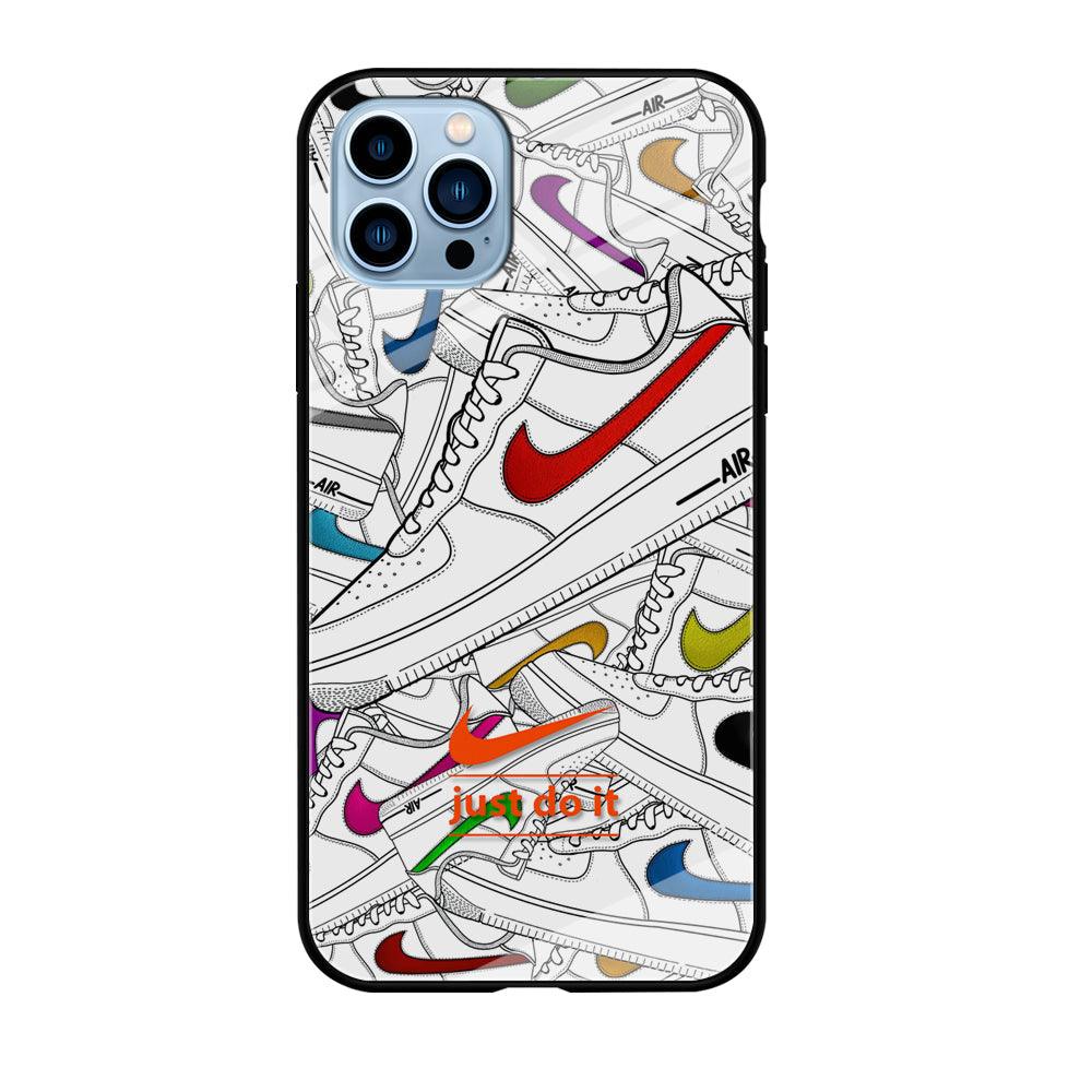 Nike Air White Shoes Pile iPhone 12 Pro Case-Oxvistore