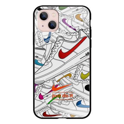 Nike Air White Shoes Pile iPhone 13 Case-Oxvistore