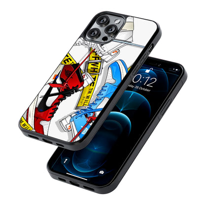Nike Air x Off White Shoes Colase 2D Rubber Phone Case-Oxvistore