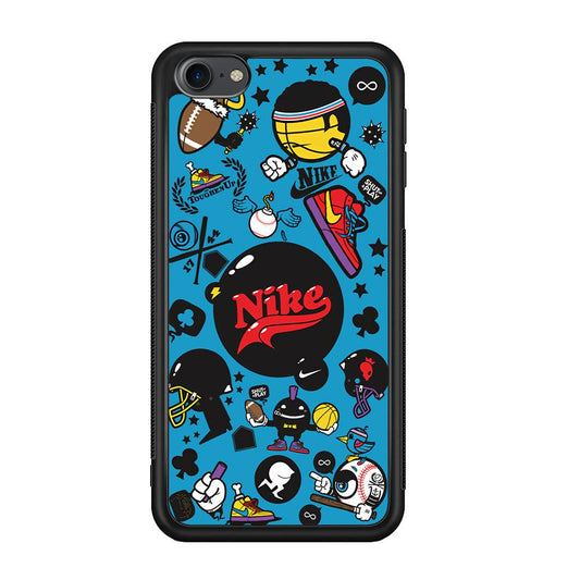 Nike Assembly of Struggle iPod Touch 6 Case-Rubber Black (2D Case)-Oxvistore