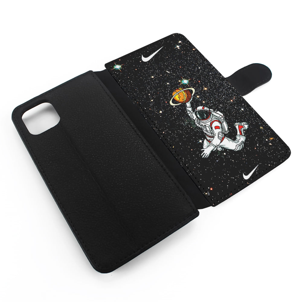 Nike Astronaut Slam Dunk Flip Wallet Phone Case