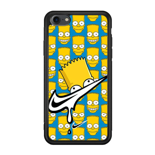 Nike Bart Vibes Face iPhone 7 Case-Rubber Black (2D Case)-Oxvistore