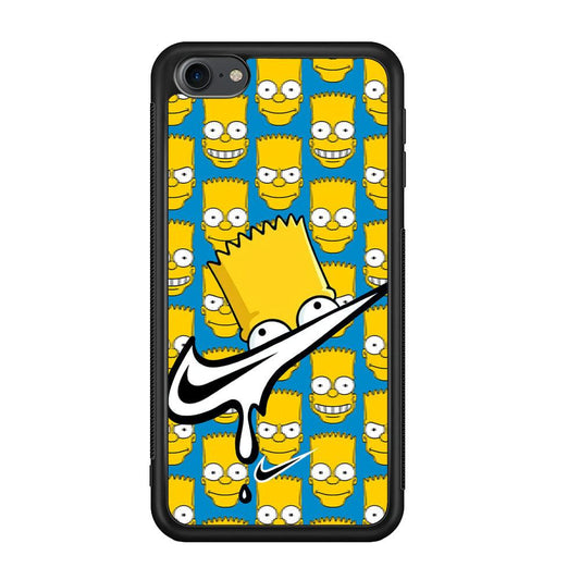 Nike Bart Vibes Face iPod Touch 6 Case-Rubber Black (2D Case)-Oxvistore