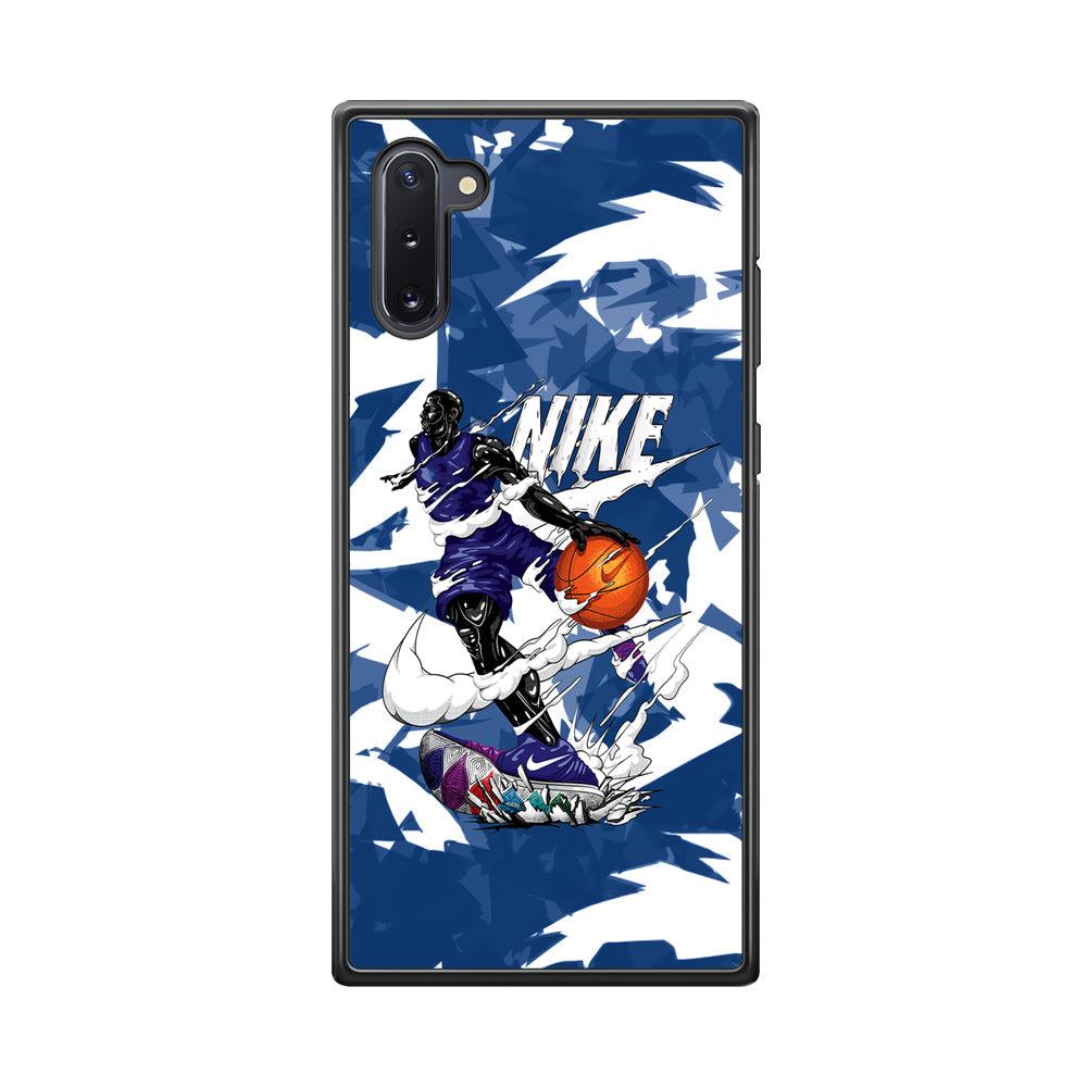 Nike Basket Ball Movement Samsung Galaxy Note 10 Case-Rubber Black (2D Case)-Oxvistore