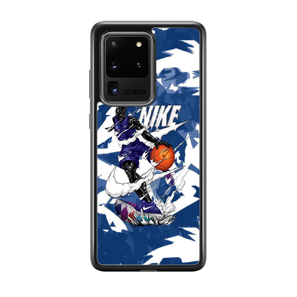 Nike Basket Ball Movement Samsung Galaxy S20 Ultra Case-Rubber Black (2D Case)-Oxvistore