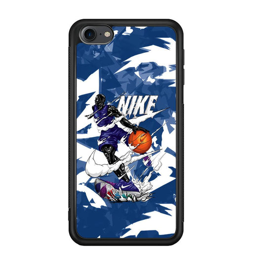 Nike Basket Ball Movement iPod Touch 6 Case-Rubber Black (2D Case)-Oxvistore
