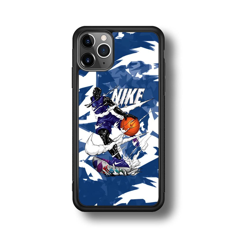 Nike Basket Ball Movement iPhone 11 Pro Max Case-Rubber Black (2D Case)-Oxvistore