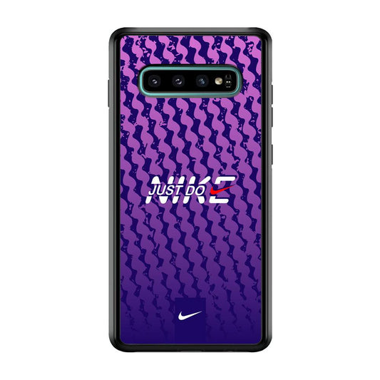 Nike Beast Mode Samsung Galaxy S10 Plus Case-Rubber Black (2D Case)-Oxvistore
