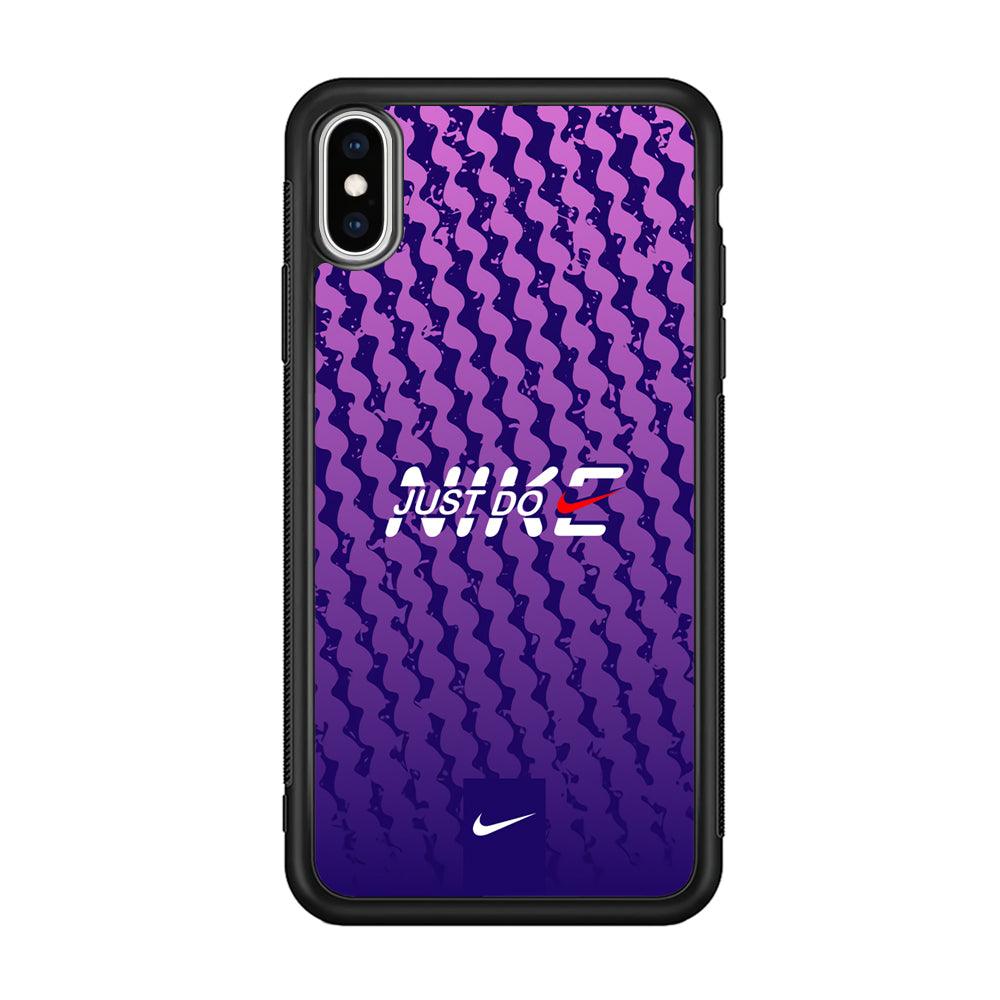 Nike Beast Mode iPhone XS Case-Rubber Black (2D Case)-Oxvistore