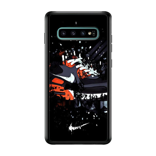 Nike Black Ink Splash Samsung Galaxy S10 Case-Oxvistore