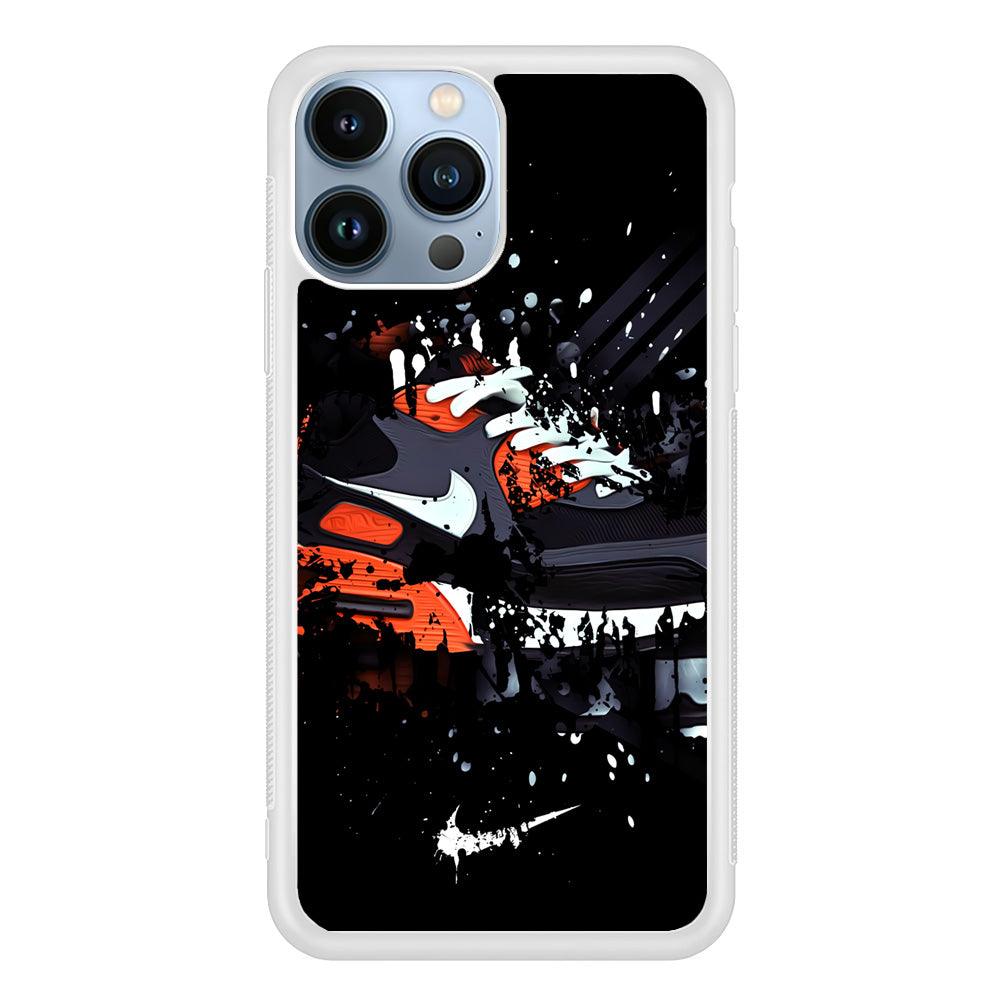 Nike Black Ink Splash iPhone 14 Pro Max Case-Oxvistore