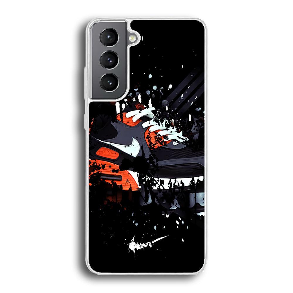 Nike Black Ink Splash Samsung Galaxy S21 Case-Oxvistore