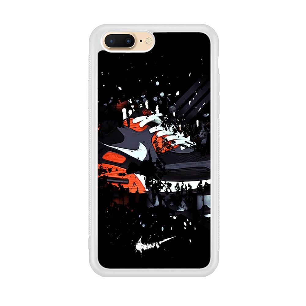 Nike Black Ink Splash iPhone 8 Plus Case-Oxvistore