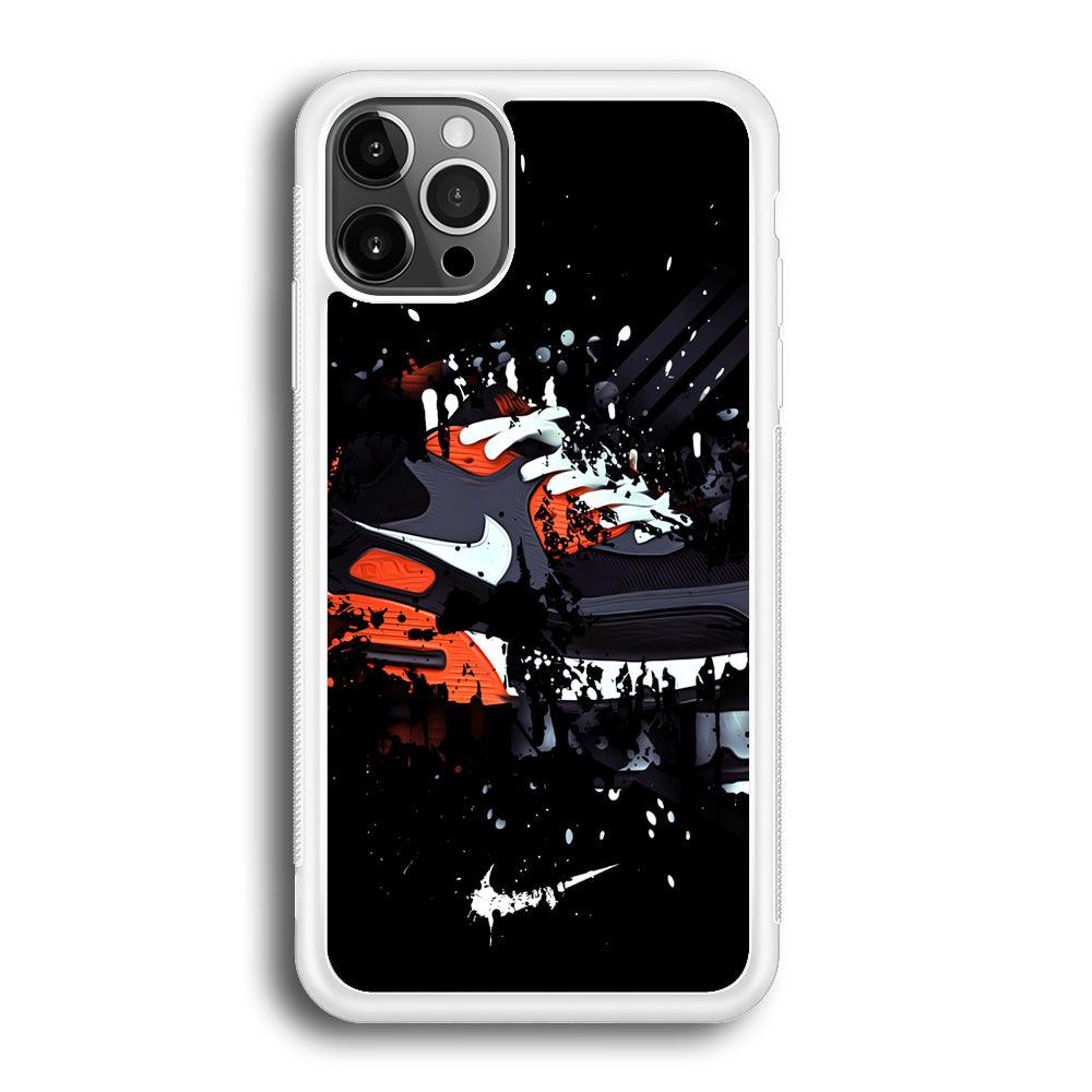 Nike Black Ink Splash iPhone 12 Pro Max Case-Oxvistore