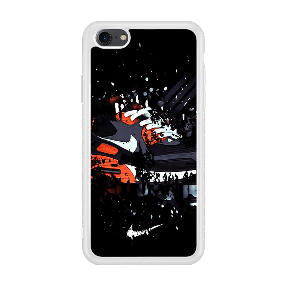 Nike Black Ink Splash iPhone 8 Case-Oxvistore