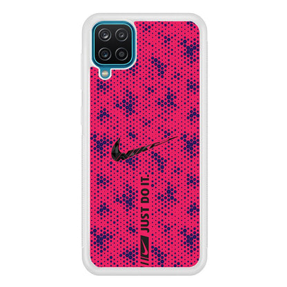 Nike Blue Honeycomb Samsung Galaxy A12 Case-Oxvistore