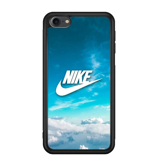 Nike Bluish Cloudy iPod Touch 6 Case-Rubber Black (2D Case)-Oxvistore