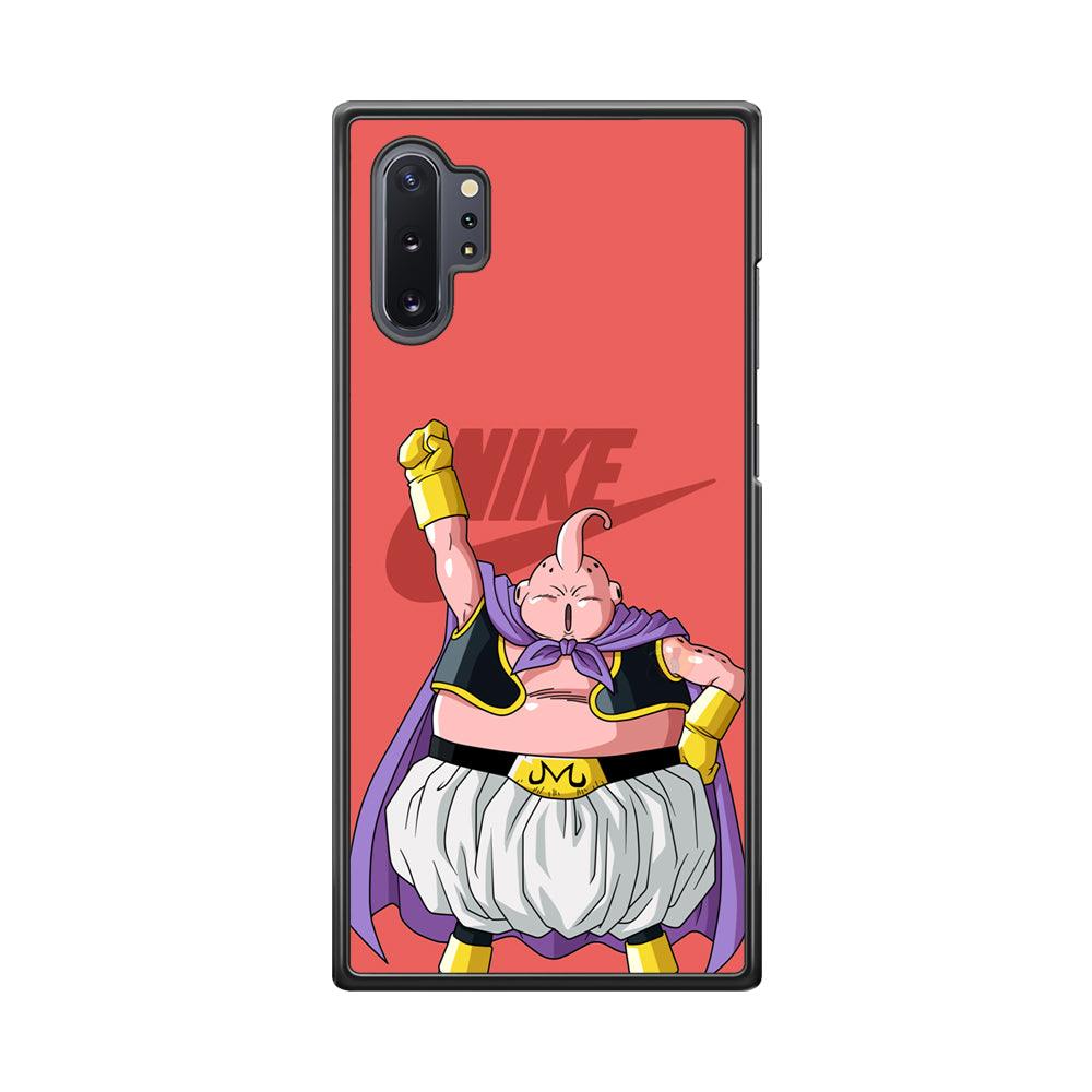 Nike Boo Pink Samsung Galaxy Note 10 Plus Case-Rubber Black (2D Case)-Oxvistore