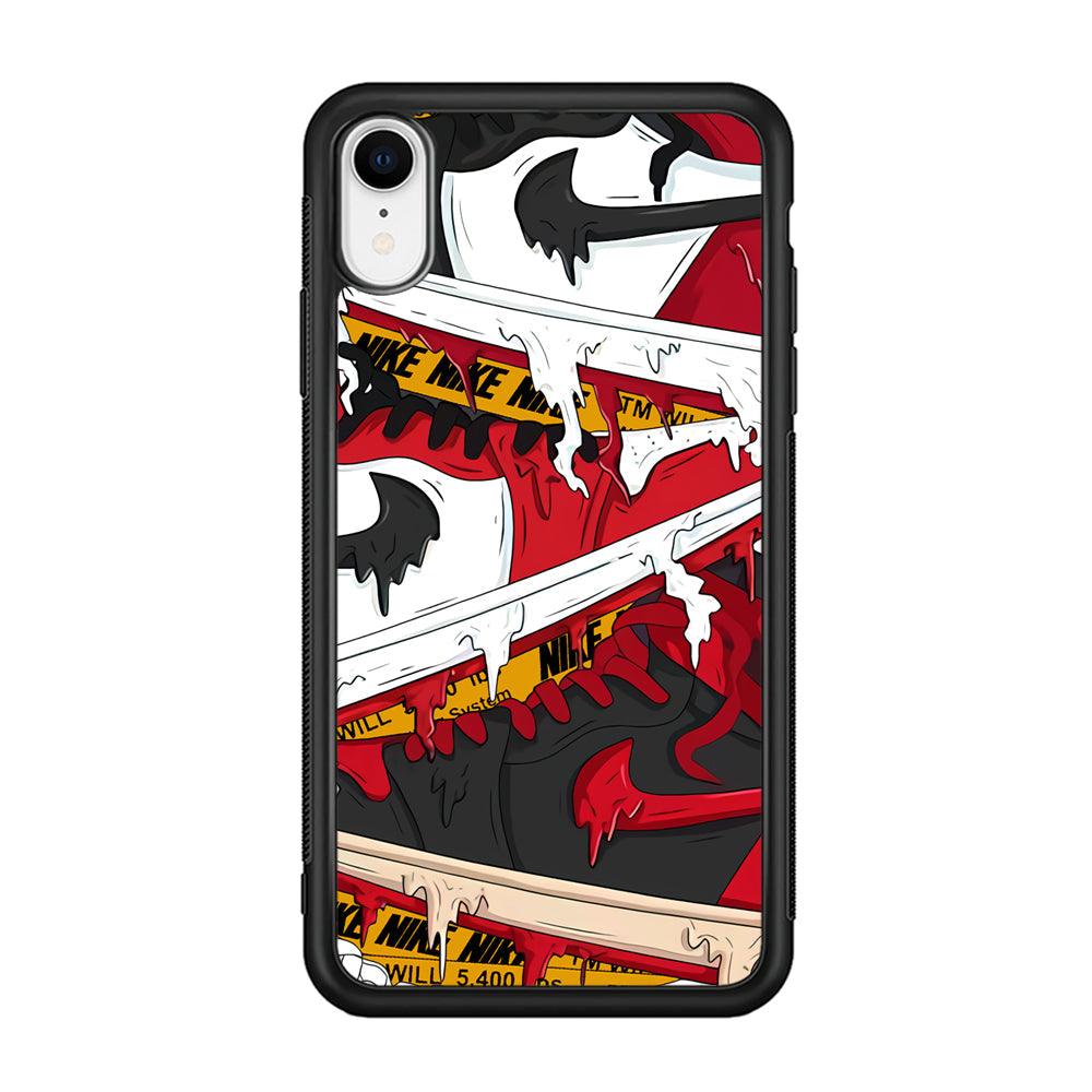 Nike Break The Limit iPhone XR Case-Rubber Black (2D Case)-Oxvistore